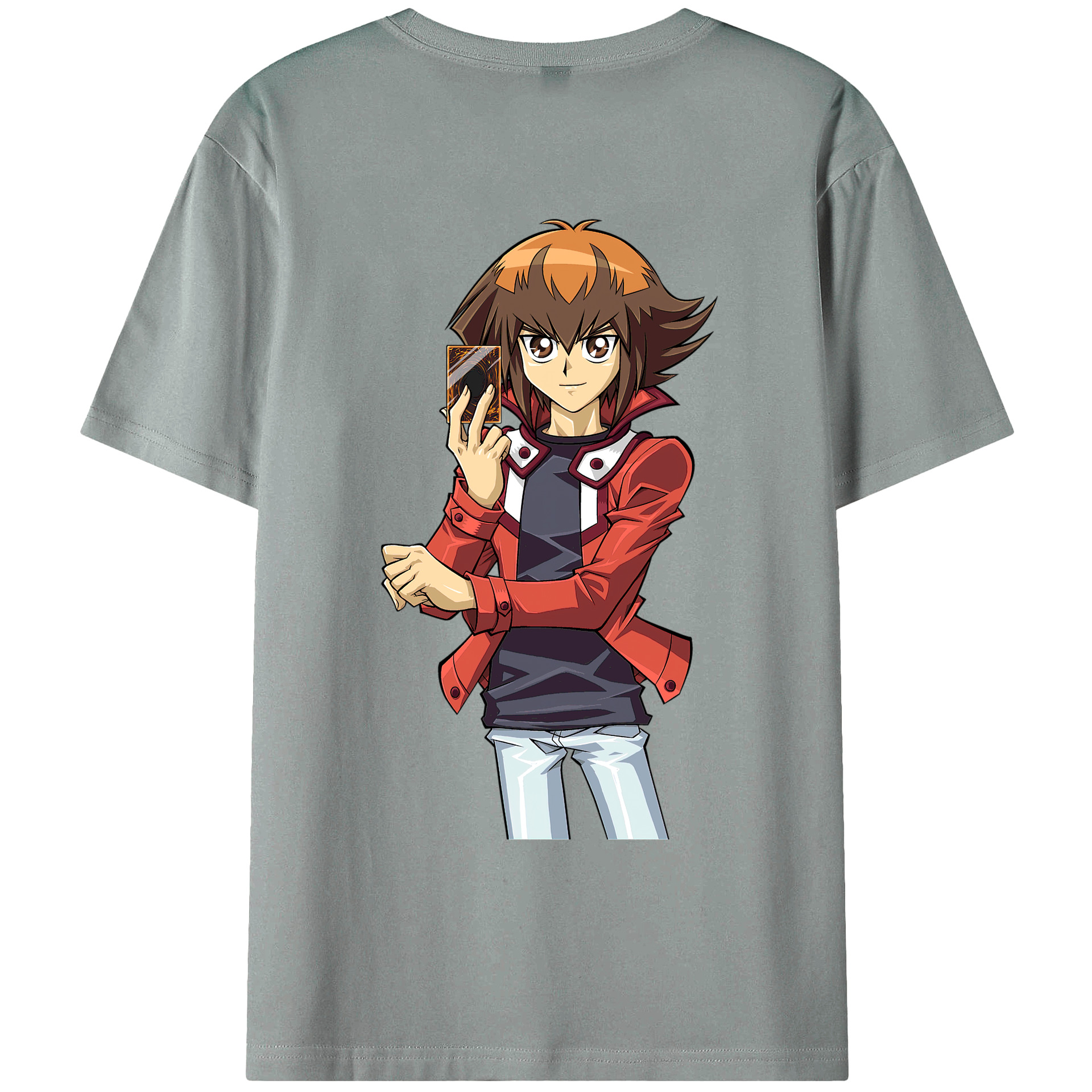 （画像用） 遊☆戯☆王 Yu-Gi-Oh! 綿100％ メンズ半袖Tシャツ（バックプリント） 通気性